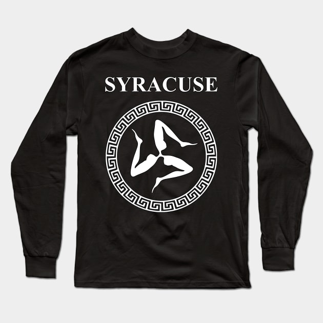 Syracuse Ancient Greek City-State Symbol Long Sleeve T-Shirt by AgemaApparel